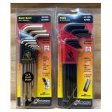 BONDHUS Ball End, Hex 9Pc Metric