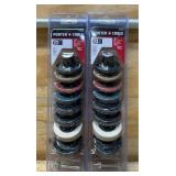 PORTER CABLE 8Pc Twist Lock Set lot of 2 1021256