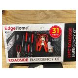 Wind & Weather 31-Piece Roadside Emergency Kit with Jumper Cables and More in Hardshell Case