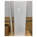5-Tier Powder-Coated Metal Decorative Household Storage Shelving Unit in White (36 in. W x 69 in. H x 12 in. D)