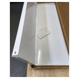 5-Tier Powder-Coated Metal Decorative Household Storage Shelving Unit in White (36 in. W x 69 in. H x 12 in. D)