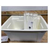 RUGGED TUB32 in. x 22 in. White Freestanding Utility/Laundry Sink