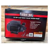 IRONTON 1/4 HP Cast Iron Clear Water Pump