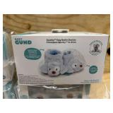Baby GUND Spunky Puppy Rattle Booties Plush Baby Infant Shoes, Blue, One Size Fits All (lot of 4)