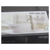 Glacier Bay Modern Brushed Nickel Vessel Faucet - HD67818W-6104