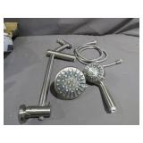 Glacier Bay Brushed Nickel Wall Bar Combo Hanhel Shower and Showerhead  - 8654252HC