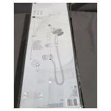 Glacier Bay Brushed Nickel Wall Bar Combo Hanhel Shower and Showerhead  - 8654252HC