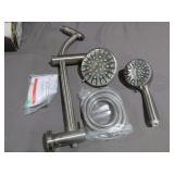 Glacier Bay Brushed Nickel Wall Bar Combo Hanhel Shower and Showerhead  - 8654252HC