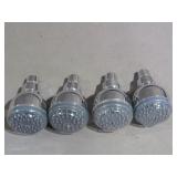 4 Piece Lot of 3" Glacier Bay Showerheads