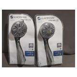 2 Piece Lot of Glacier Bay Chrome Handheld Shower - 8466000HC