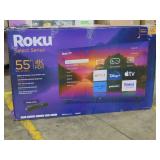 55-Inch Roku Select Series 4K HDR Smart Roku TV with Roku Enhanced Voice Remote, Brilliant 4K Picture, Automatic Brightness, & Seamless Streaming