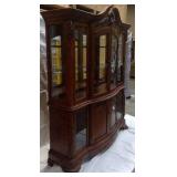 China Cabinet Cherry w/ stone inlay