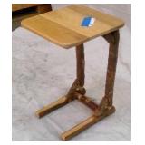 Log furniture end table