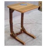 Log furniture end table