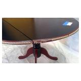 2 tone circle drop leaf table