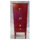 Red Jewelry Cabinet