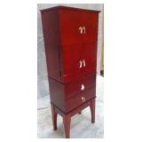 Red Jewelry Cabinet
