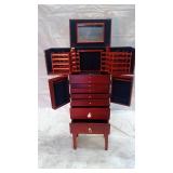 Red Jewelry Cabinet