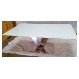 White Glass Table