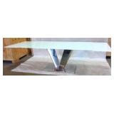 White Glass Table