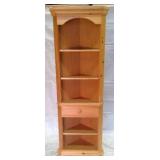 Tall corner shelf