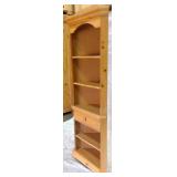 Tall corner shelf