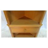 Tall corner shelf