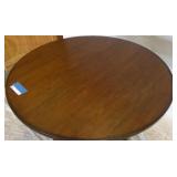 Circle wooden tall table