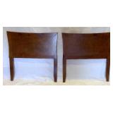 Brown wood Head and Footboard (twin)