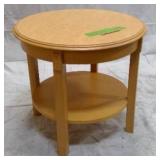 Light Brown Circle Table
