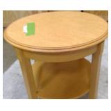 Light Brown Circle Table