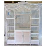 White Wicker Shelf