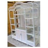 White Wicker Shelf