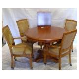 Wooden Round table w/Chairs