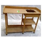 Outdoor Wooden Shelf