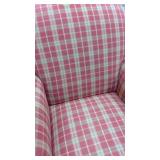 Red Plaid Arm Chair