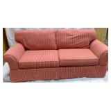 Red Striped Couch