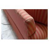 Red Striped Couch