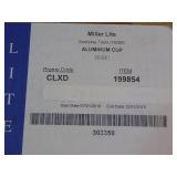 Miller Lite 22oz aluminum cups quantity 2