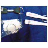 Lot of keychains, bottle openers and sunglasses