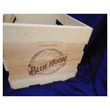 New Blue Moon Orange crate approx 18x13x11"