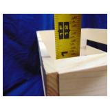 New Blue Moon Orange crate approx 18x13x11"