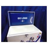 Miller Lite Football themed cooler new with small damaged spot.