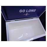 Miller Lite Football themed cooler new with small damaged spot.