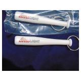 10 Coors light baseball  bottle openers