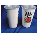 Miller Lite 22oz aluminum cups quantity 2