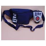 Miller Lite Fanny Pack with attatched beverage wrap holder