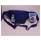 Miller Lite Fanny Pack with attatched beverage wrap holder