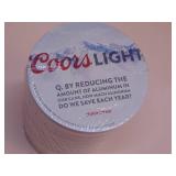 Coors Light trivia coasters in one sleeve.