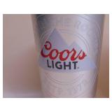 Two Coors Light 22 oz "laser wrap" aluminum cups